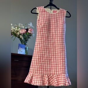 Kate Spade Pink Tweed Sleeveless Dress